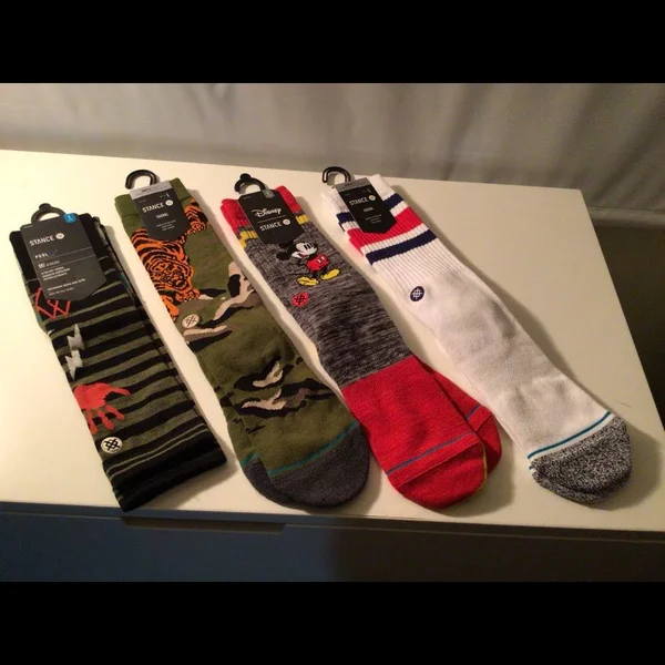 Stance Double Diamond Snow Socks - Black