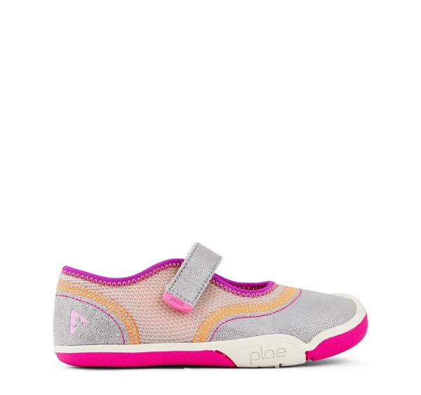 PLAE Emme - Silver/Pink Kids Shoe - Size 7 Toddler, Pink