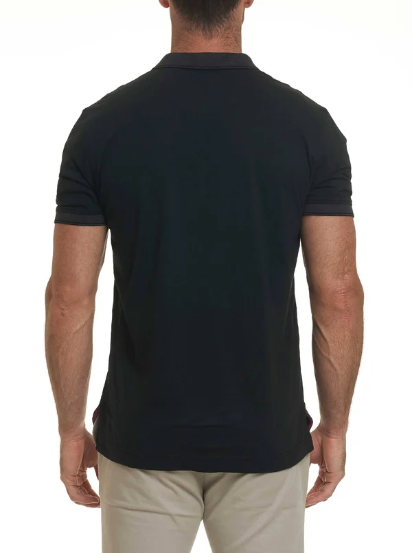 Robert Graham Easton Short Sleeve Knit Polo (White) Men's Clothing