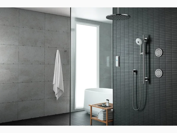 Kohler K-558-1SN DTV Prompt Three Outlet Digital Interface - Satin Nickel with Polished Nickel