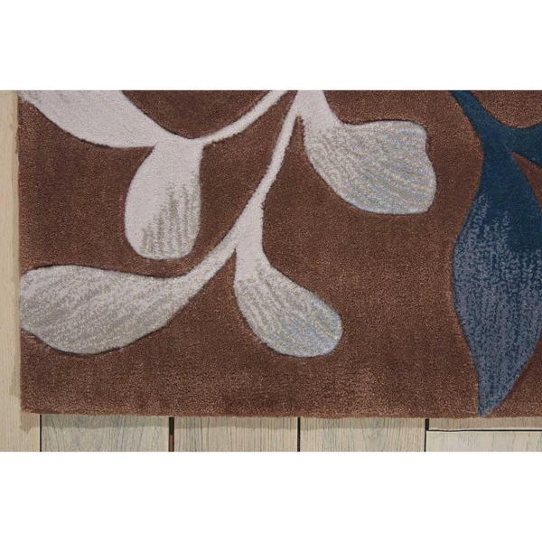 Nourison Contour CON02 Area Rug, Mocha, 5& x 7&6x22