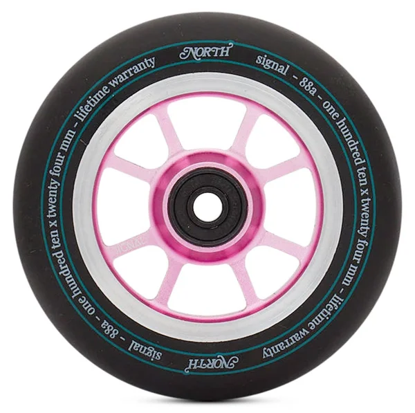 North Scooters Signal Wheels – 110 x 24mm - 110mm, Black-Rose Gold