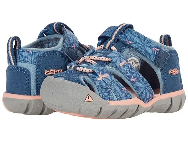 Keen Toddler Seacamp II CNX Sandal - 6 - Real Teal, Stone Blue