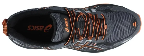 Asics Men's Gel Venture 5 Running Shoe, Carbon/Black/Hot Orange, 9 M US