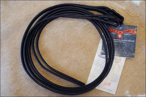 Circle Y Goodnight Split Reins Black