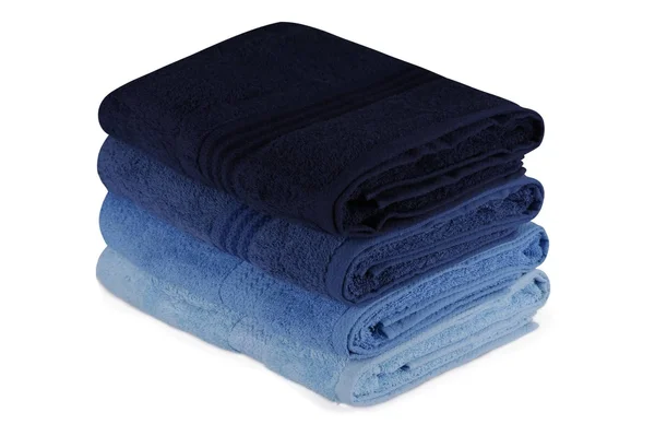 Decorotika Premium Quality Turkish Cotton 4 Piece Bath Towel Set-Shades of Blue