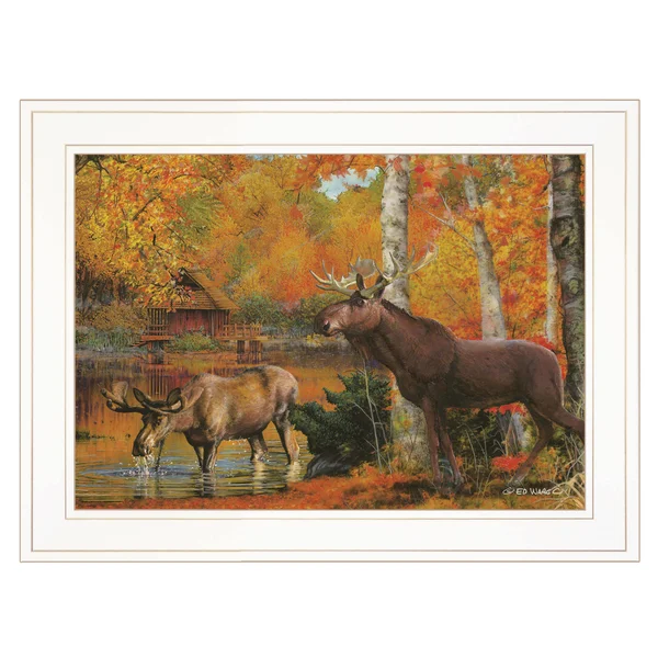 Peaceful Retreat by Ed Wargo Hang Framed Print - White Frame