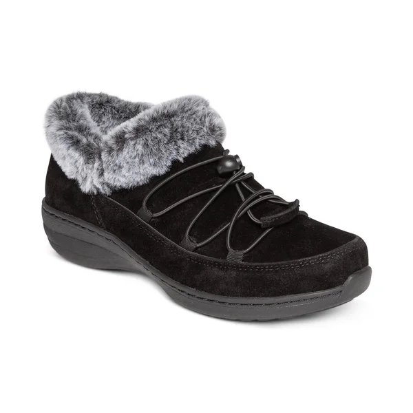 Aetrex Chrissy Waterproof Suede Faux Fur Lined Booties - 42(10.5/11M)