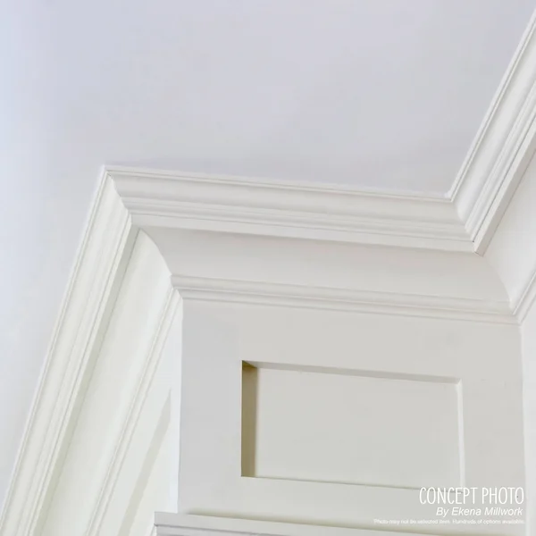 Ekena Millwork MLD02X02X03ADMA Andrea Rope Carved Wood Crown MOULDING - 2 1/4x22H x 2 3/8x22P x 3 1/4x22F, Maple