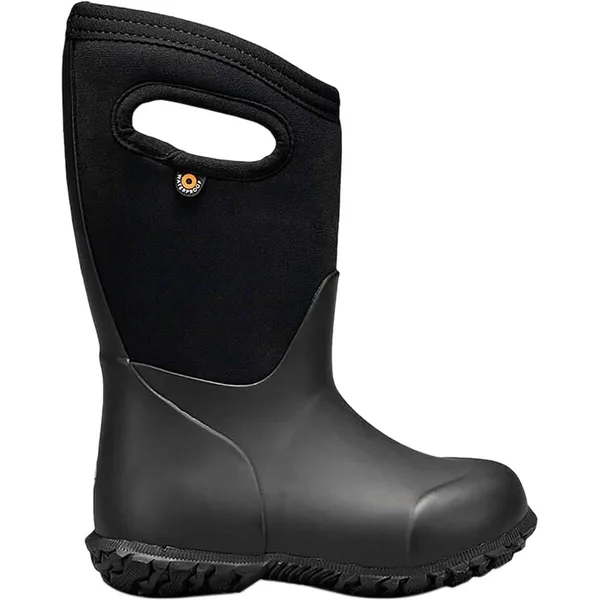 Bogs York Solid Boot - Kids& Black, 3.0