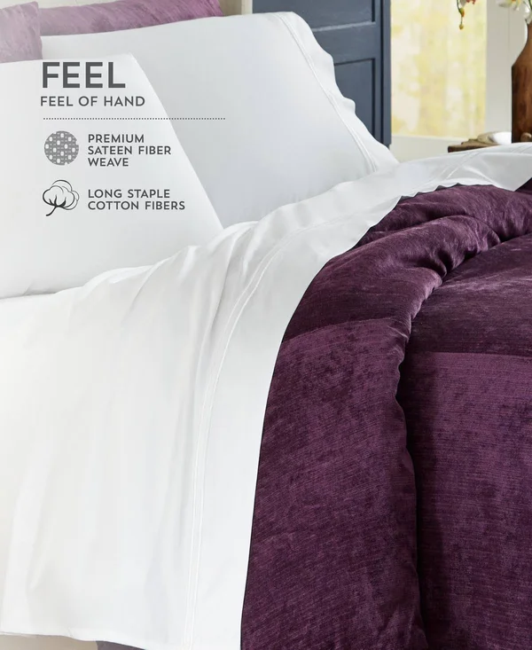 PureCare Premium Bamboo Pillowcase Set King - White