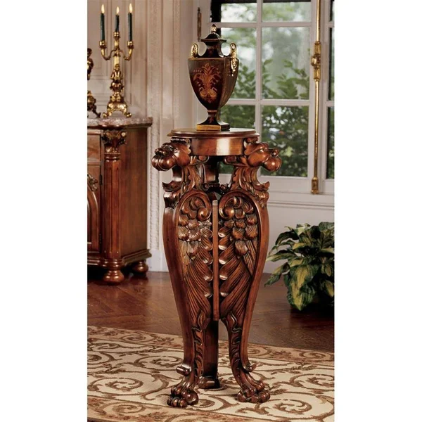 Design Toscano AF8089 Evenswood Manor Winged Lion Pedestal