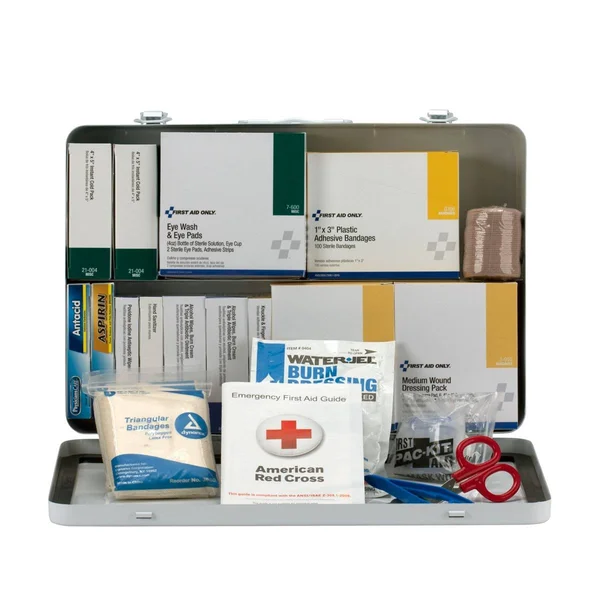 First Aid Only 90673 50 Person Vehicle ANSI A+ First Aid Kit, Metal Case