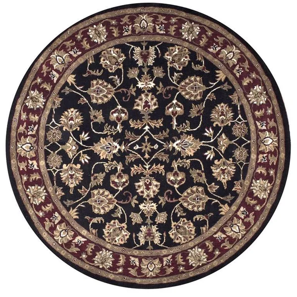 Sareena Black 3& x 5& Hand-Tufted Rug- SE1000
