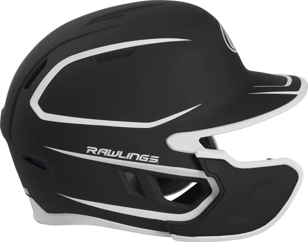 Rawlings Mach EXT 2 Tone Senior Batting Helmet - Matte Black/White