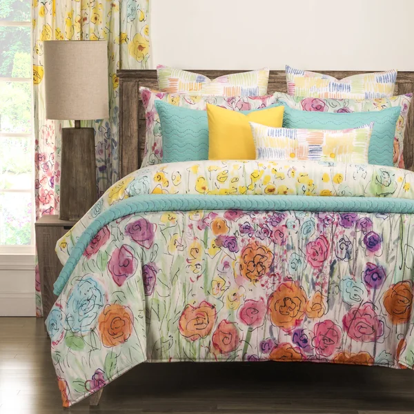 The Curated Nomad Bransten Floral 6-Piece Duvet Cover Set - Queen