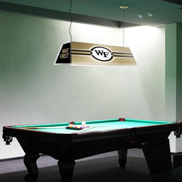 Wake Forest Demon Deacons: Edge Glow Pool Table Light Gold - Mascot