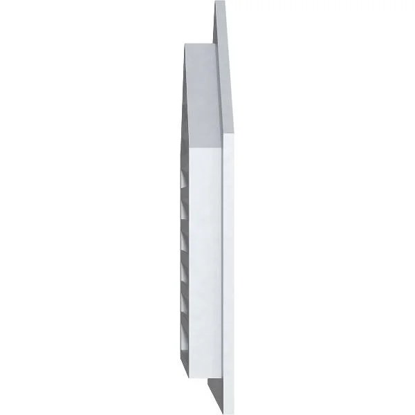 28 inchw x 30 inchh Peaked Top Gable Vent (33 inchw x 35 3/4 inchh Frame Size) 14/12 Pitch: Functional - PVC Gable Vent w/ 1 inch