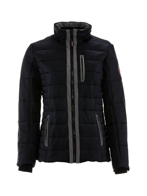 Refrigiwear Women's Pure-Soft Lightweight Insulated Jacket with Removable Hood - Size: 3XL, Black