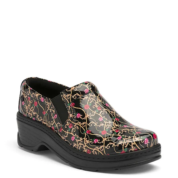 Klogs Footwear Naples Women's Clog Shoes Rose Glamour Patent : 8 W (E)