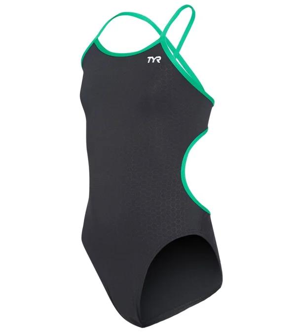 TYR Girls Hexa Trinityfit Swimsuit THEX7Y Black 24