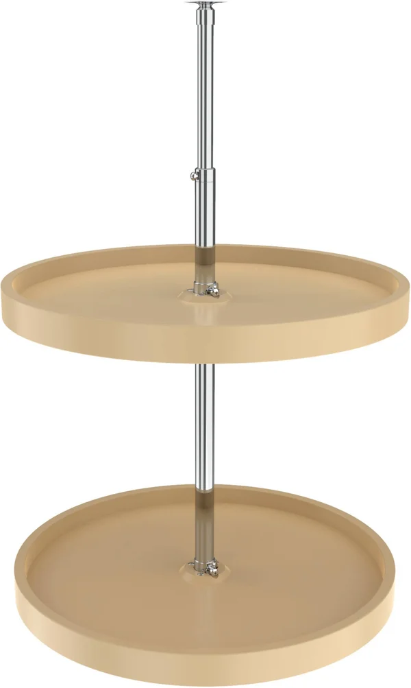 Rev-A-Shelf - 6072-20-15-52 - 20x22 Almond Polymer Full Circle Lazy Susan 2-Shelf