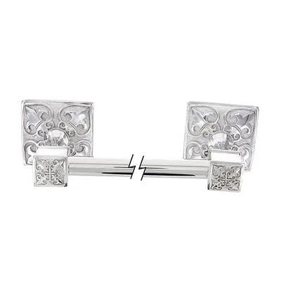 Vicenza Designs TB8013-18-PN Fleur De Lis 18x22 Wall Mounted Towel Bar Finish: Polished Nickel