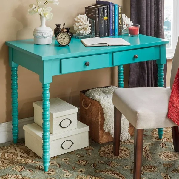 Inspire Q Lyndale 2-Drawer Lix Legs Office Desk by Bold - White