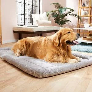 Frisco Gray Basket Weave Dog Crate Mat, 54-in
