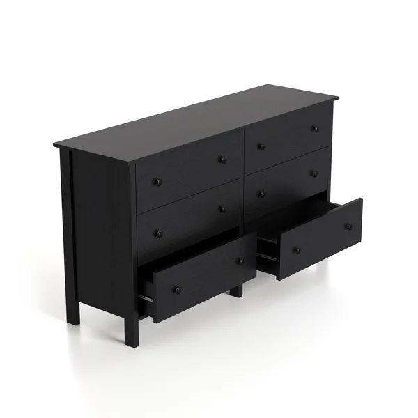 Price Transitional 6-Drawer Neutral Youth Dresser - Black