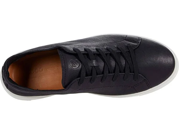 Ecco Street Tray Retro Sneaker - Black - 5-5.5Us