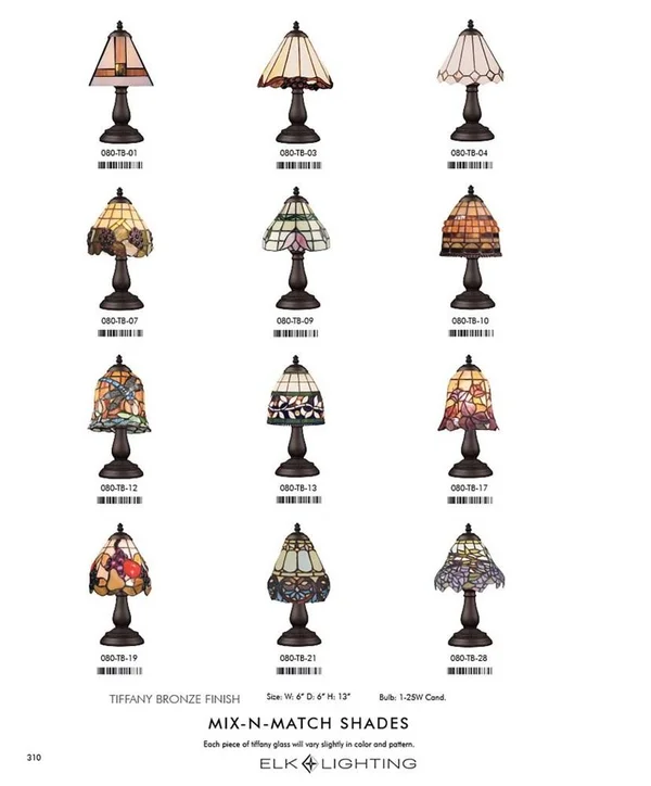 Elk Lighting 071-TB-01 Mix-N-Match 1 Light Wall Sconce in Tiffany Bronze