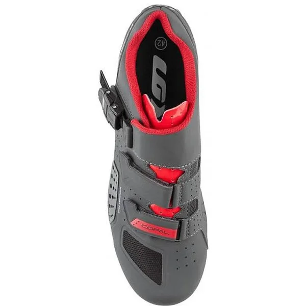 Louis Garneau Copal II Men's Shoe-Charcoal/Red 41
