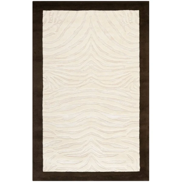 Safavieh Soho Rug SOH443A Ivory - Espresso, 2& 6x22 x 8&