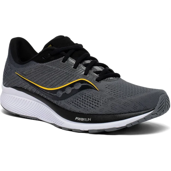 Saucony Men's Guide 14 Charcoal, Vizigold, 7.5, 2E