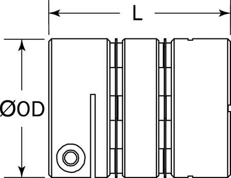 Ruland Manufacturing DCD26-8-8-A Coupling, Double Disc, Bore 1/2x1/2 in