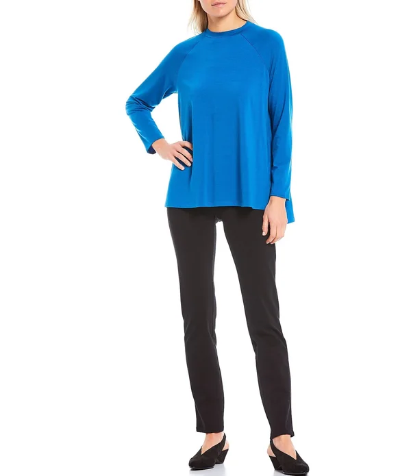 Eileen Fisher Fine Jersey Crew Neck Tunic - S