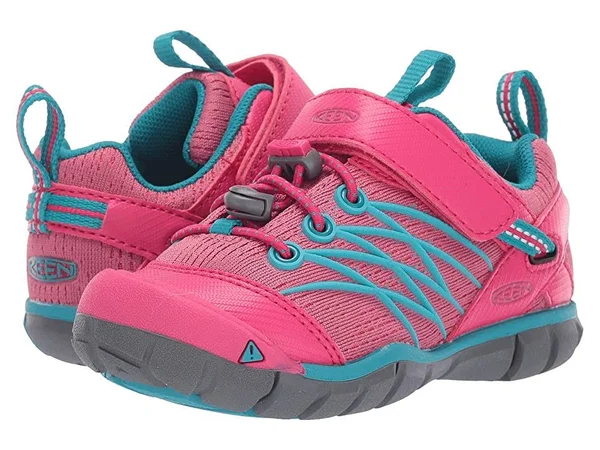 Keen Kids& Chandler CNX Shoe - 10 - Bright Pink - Lake Green