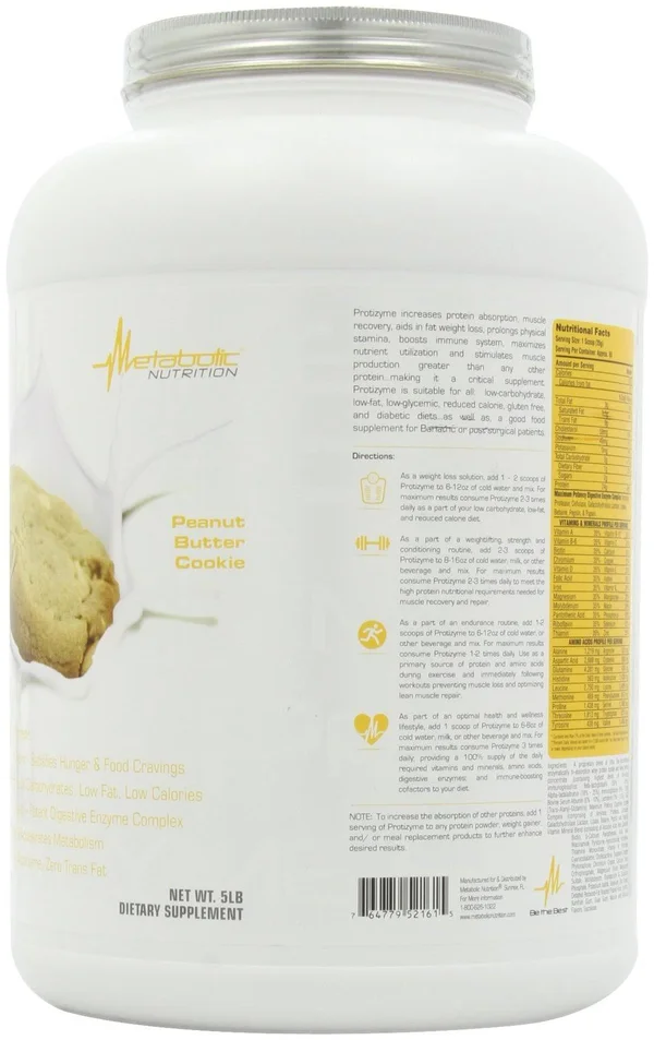 Metabolic Nutrition Protizyme 5 lbs - Peanut Butter Cookie