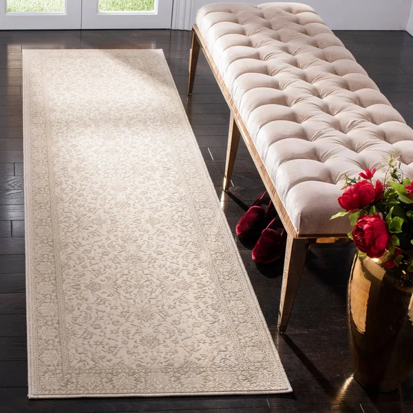 Safavieh Noble Tjanka Modern Oriental Polyester Rug - 3&3x22 x 4&7x22 - Brown/Cream