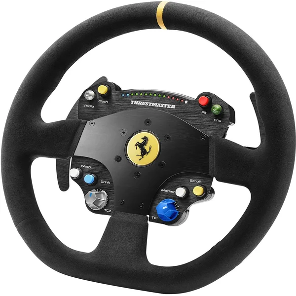 ThrustMaster TS-PC RACER Ferrari 488 Challenge Edition USB Wheel with H.E.A.R.T HallEffect AccuRate Technology and Turbo Power p