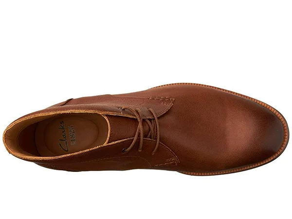 Clarks Men's Broyd Mid Chukka Boot, Size: 8, Tan Leather