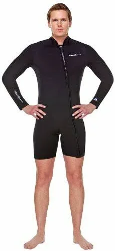 7mm Men's NeoSport Scuba Step-In Wetsuit Jacket, Black