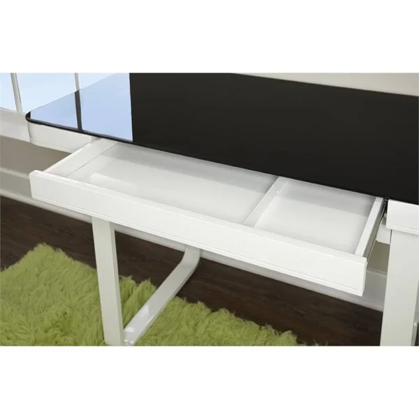 Powell Lynk Desk with Adjustable Height - White