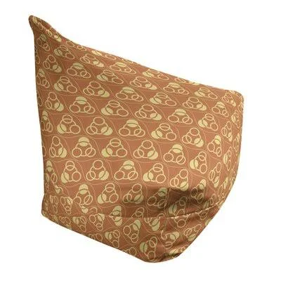 Classic Circles and Waves Bean Bag Cover East Urban Home Size: 38x22 H x 42x22 W x 29x22 D - Cushion Fill: Poly-fill Insert, Upho
