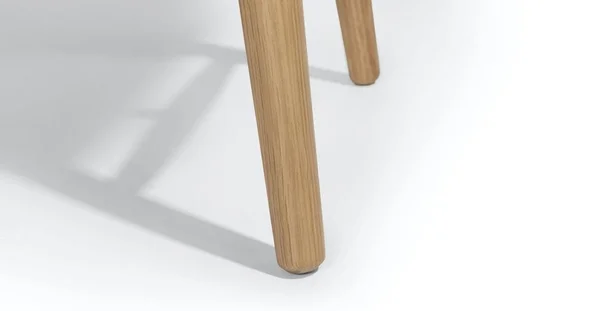 55x22 Oak Bench, Solid Wood, Article Sede Modern Furniture