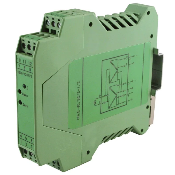 ASI ASI451124 Single Channel Dual Output Analog Signal Isolator Transmitter Splitter - 3-Way Isolation, DIN Rail Mount, Single 4