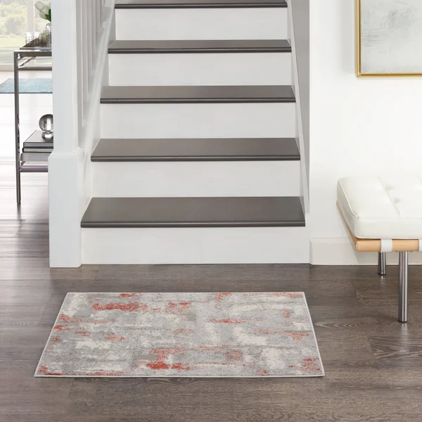 Nourison Elation ETN06 Area Rug - Grey Brick, 9& x 12&