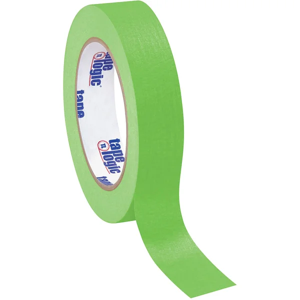 Tape Logic Masking Tape, 1x22 x 60 yds., Light Green, 12/Case
