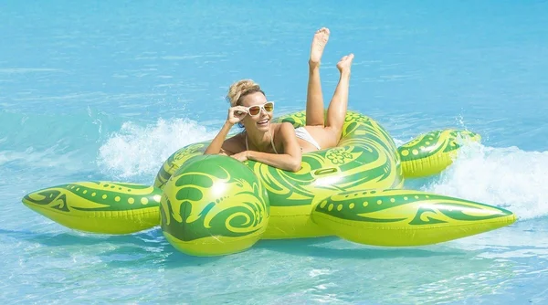 Kangaroo Sea Turtle 96" Pool Float, Green